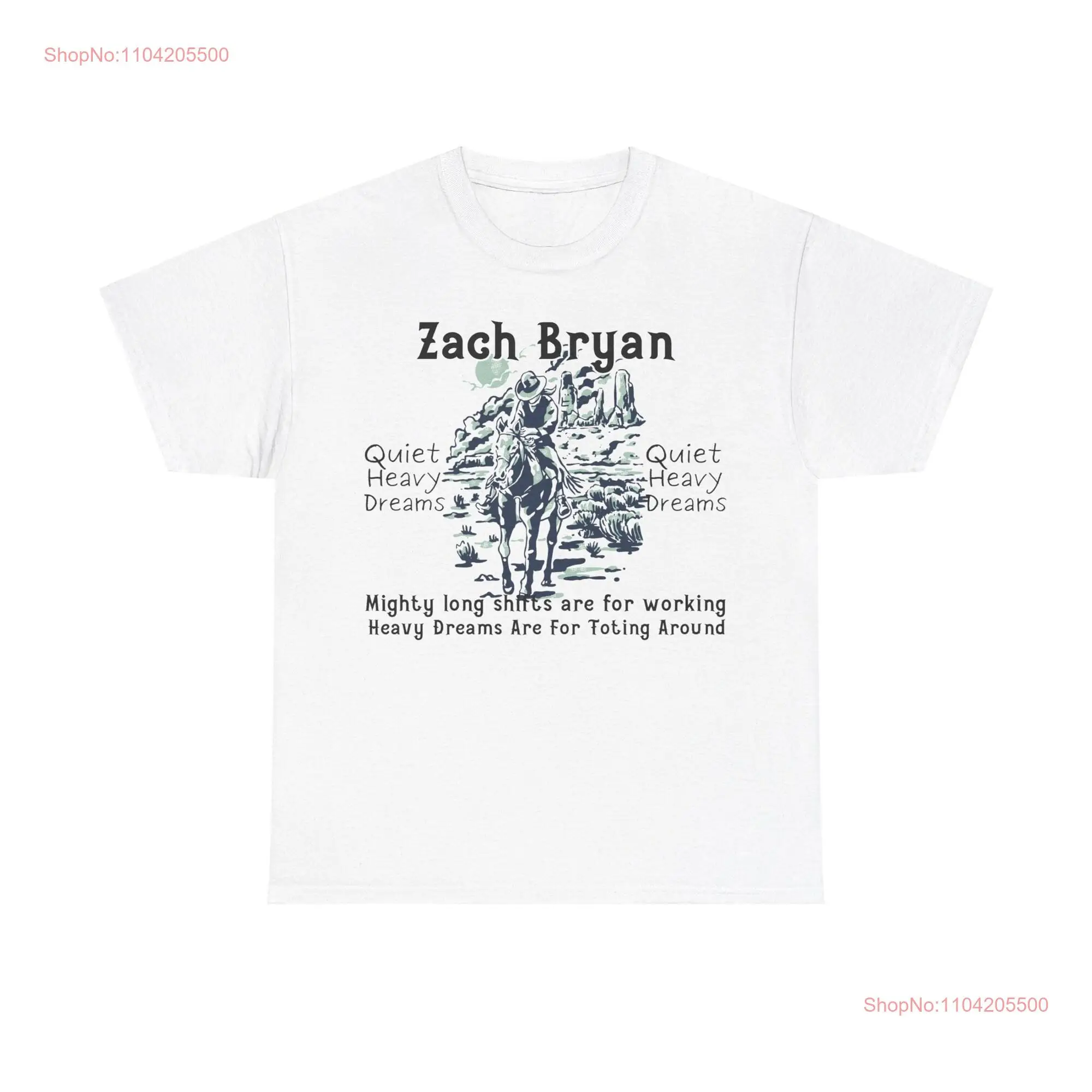 Zach Bryan Quiet Heavy Dreams shirt long or short sleeves