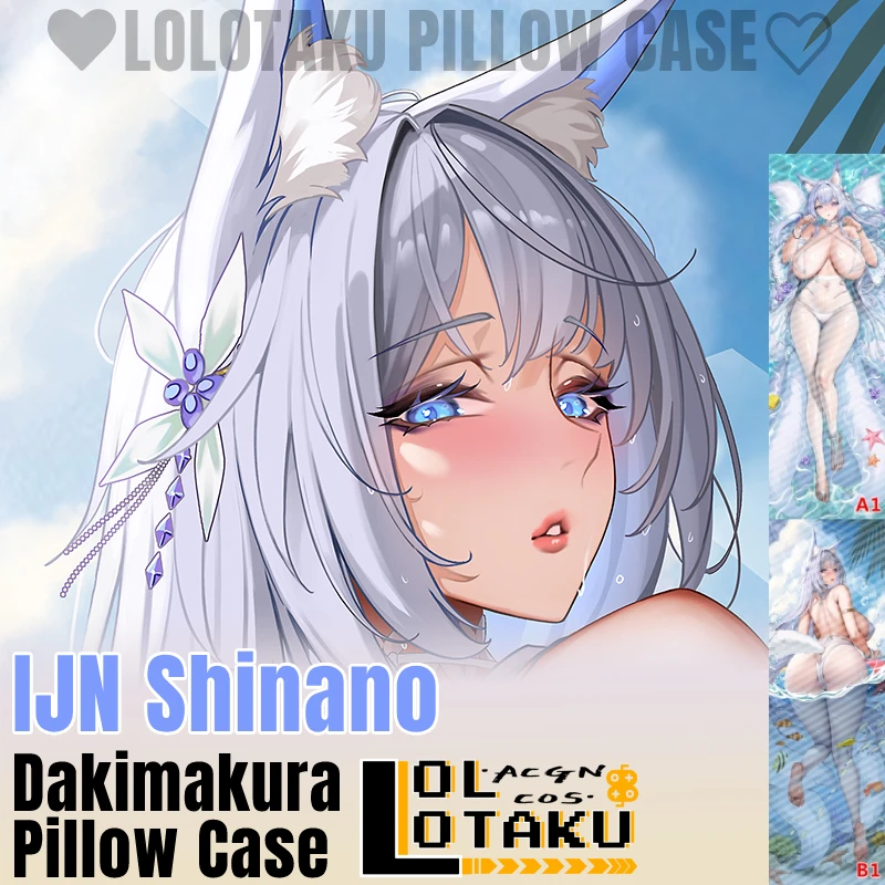 IJN Shinano Dakimakura Azur Lane Hugging Pillow Case Otaku Full Body Pillow Cover Cushion Case Home Bedding Decor Otaku Gift