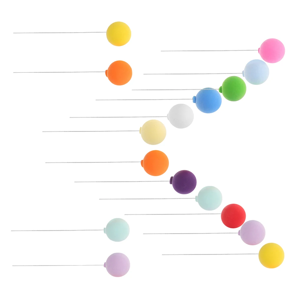 

16Pcs Balloon Cake Toppers Clay Balls Decorations for Birthday Wedding Anniversary Baby Shower DIY Cake Insert Party Supplies