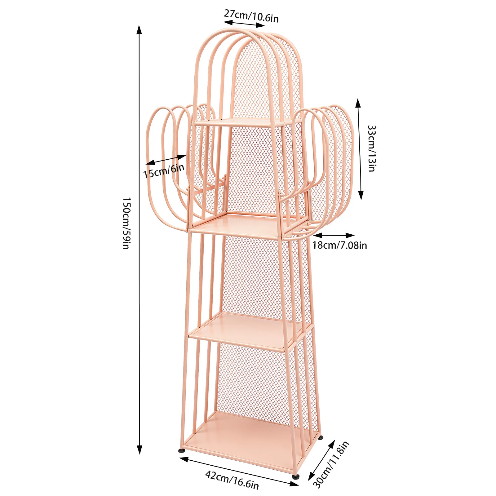 4 أرفف منظم خزانة الكتب رف الكتب الحديدي غرفة المعيشة تخزين رف شاشة رف الكتب #2