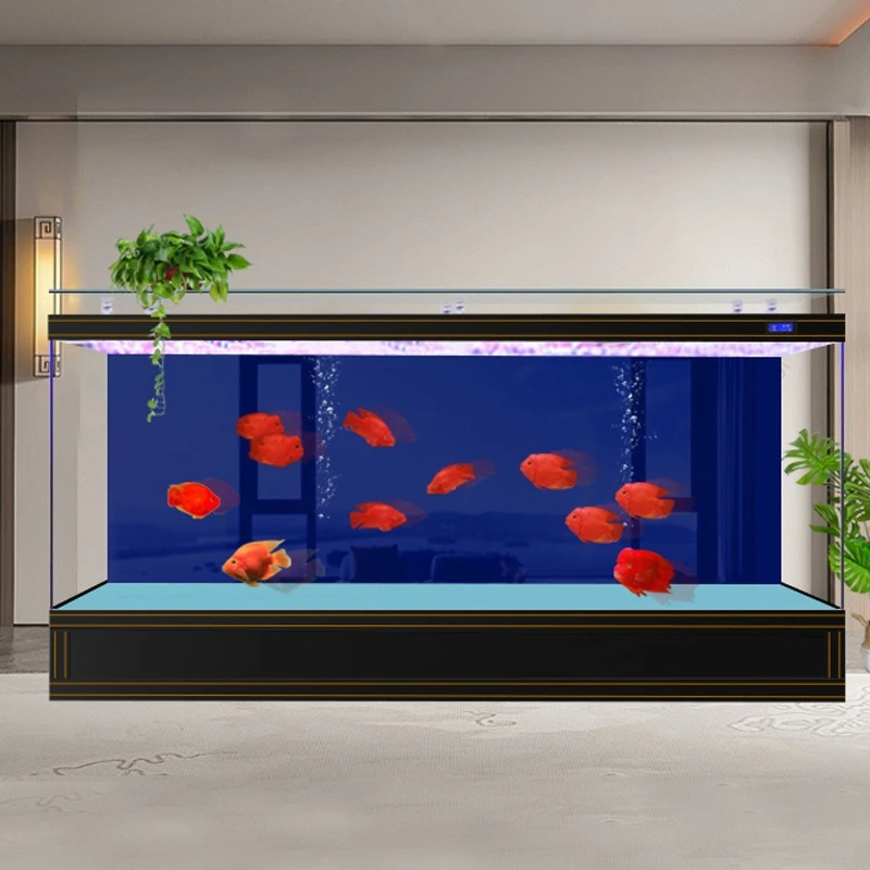 Ultra-white large living room household filter ecological floor water-free aquarium