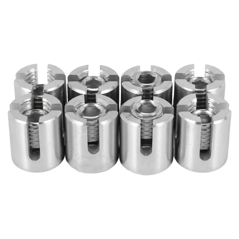 FAST-24 Pcs Stainless Steel Wire Rope Green Wall Trellis Fitting Cross Clip 3Mm Wire