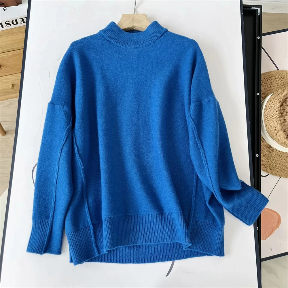 Cos Lris 2024 Autumn New Product Casual Style Sleeve Knitted Sweater Loose Sweater for Women 1150569006