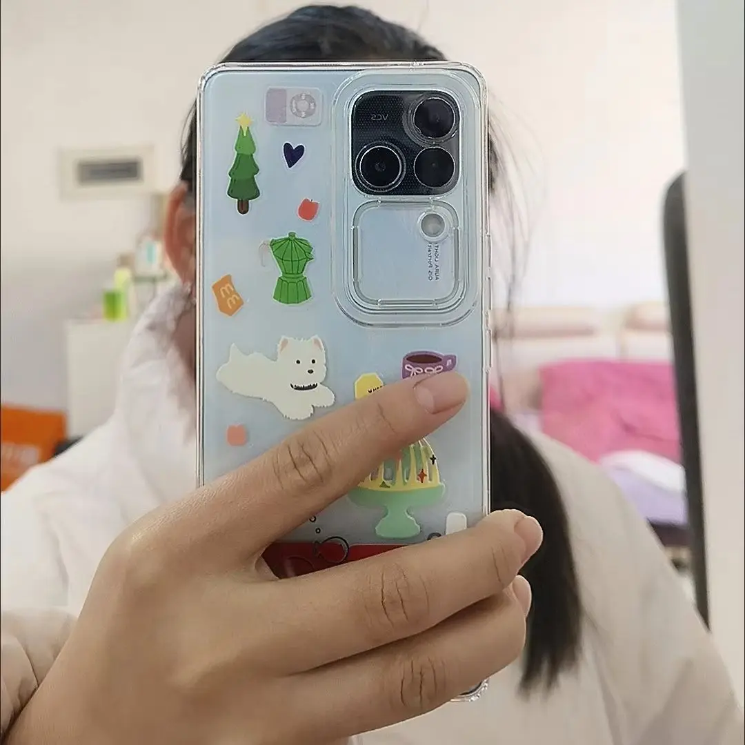 INS Korean Jelly Stickers Cute Sketches Handbooks Cutting Book Stickers Diary Stickers Phone Case DIY Decal Waterproof