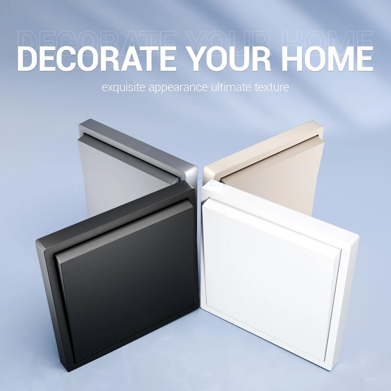 Europäischer Standard 80*80mmPC Panel One-Position-Schalter Wandschalter 10A One-Position Single Control Dual Control