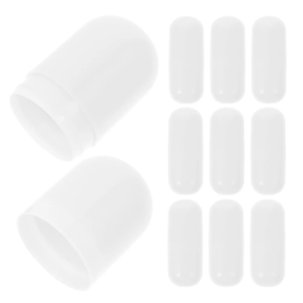 

10Pcs Compact Lip Gloss Empty Containers Stylish Lip Balm Packaging Box for Makeup Organizer and Travel Use White