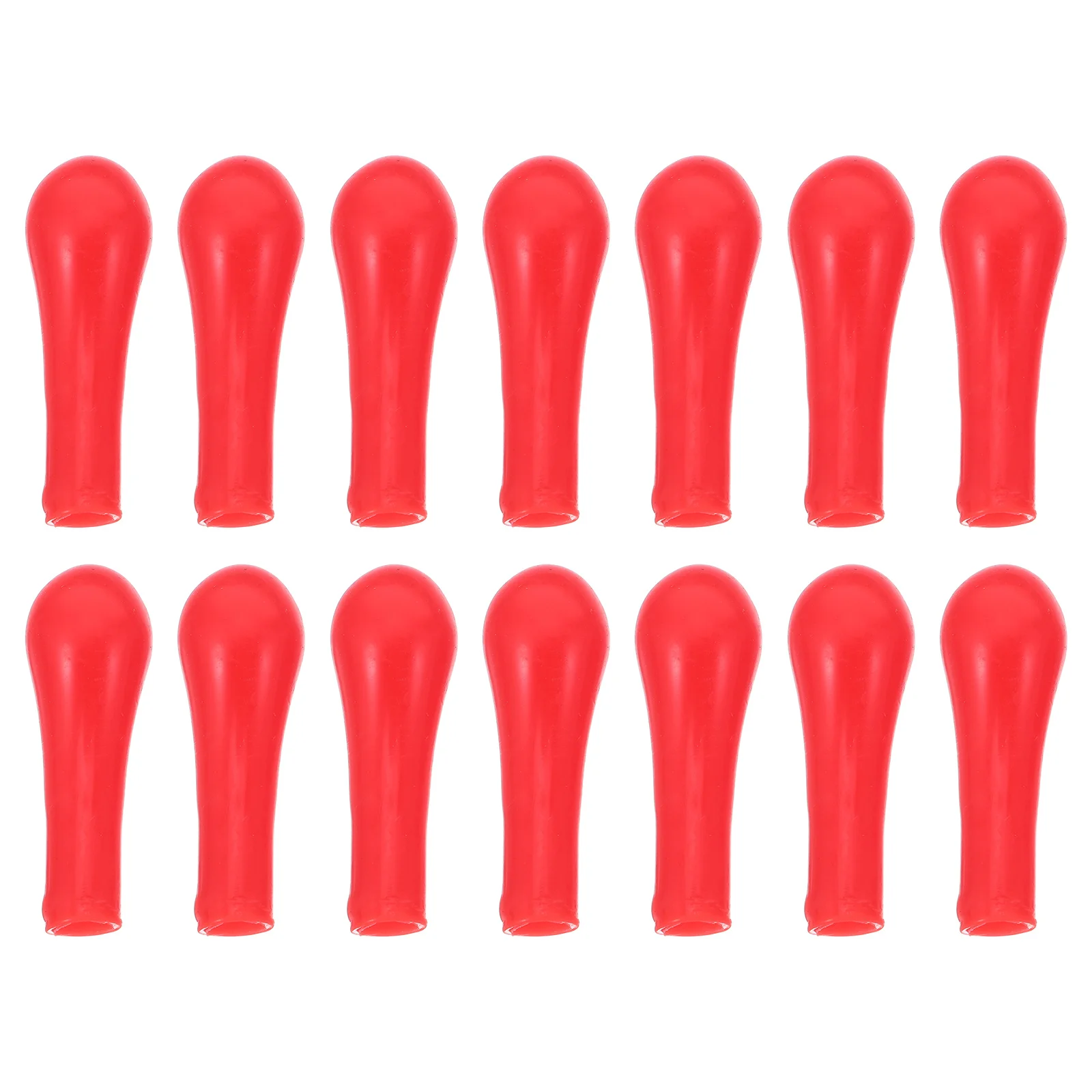100 個の赤いラテックスピペットバルブキャップ精密実験室スポイトバルブ科学化学教育研究用品用