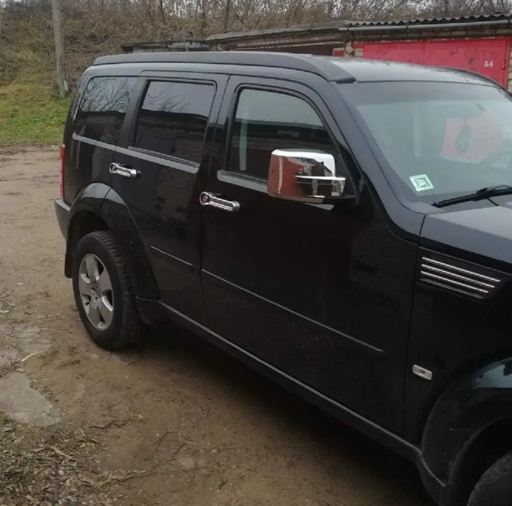 

Тройные хромированные зеркальные чехлы из АБС-пластика + хромированные дверные ручки для Jeep Liberty 08-13