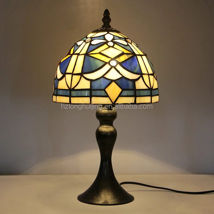 8 Inch Tiffany Table Lamp Individual National Standards Handmade Stain Glass Light  Lights stained glass lamp