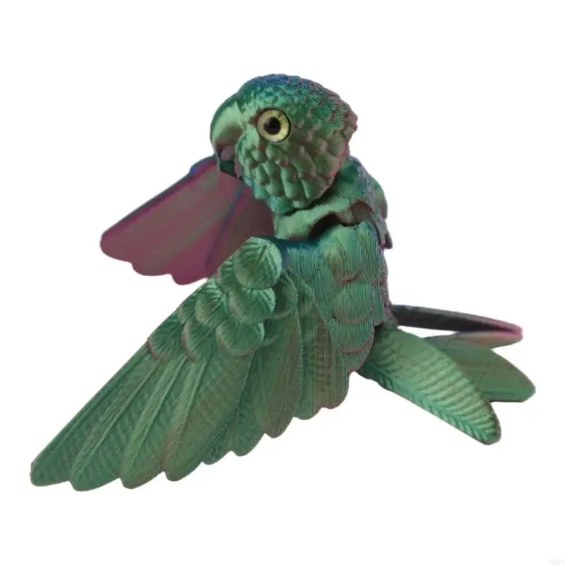 3D Printed Parrots Realistic Parrots Statue,3D Printer Animal with Flexible Articulated Joints Ornament Home Decors 