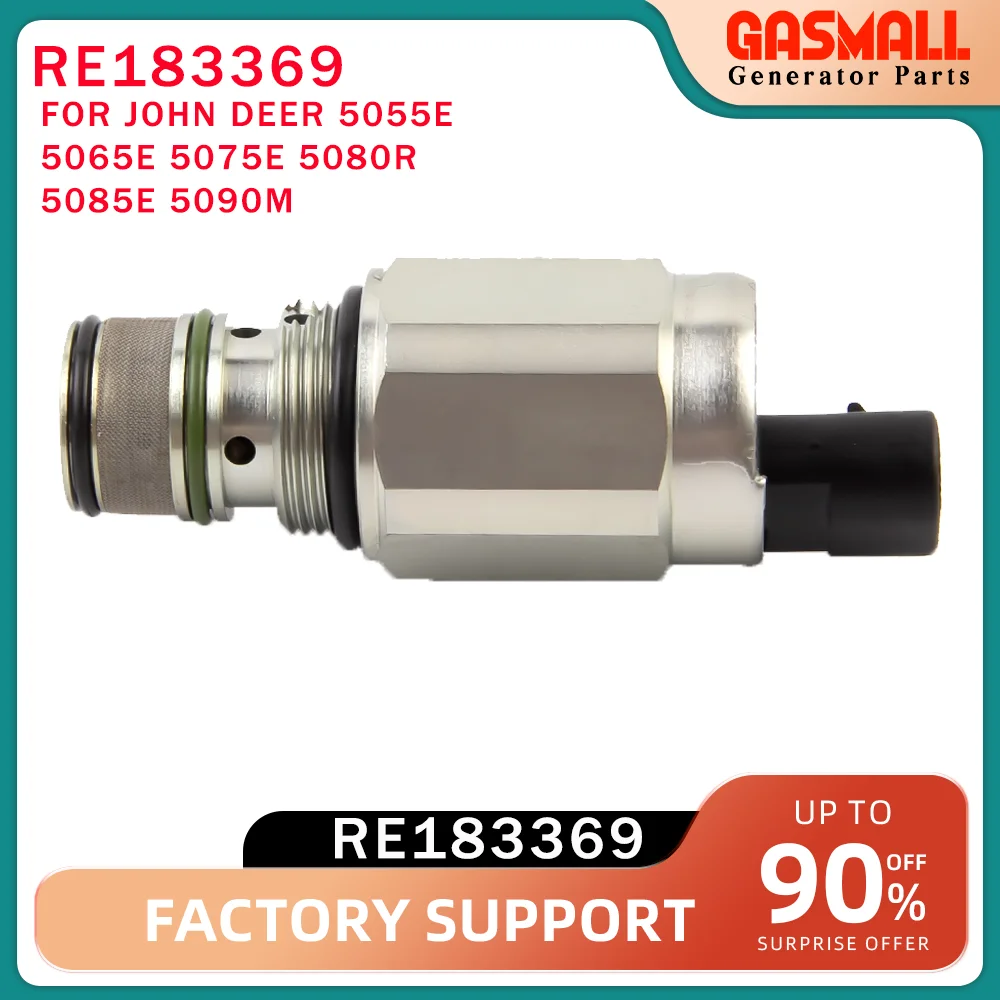 RE183369 Hydraulic Pump Solenoid Valve RE183369 27716-654 44050 for John Deer 5055E 5065E 5075E 5080R 5085E 5090M