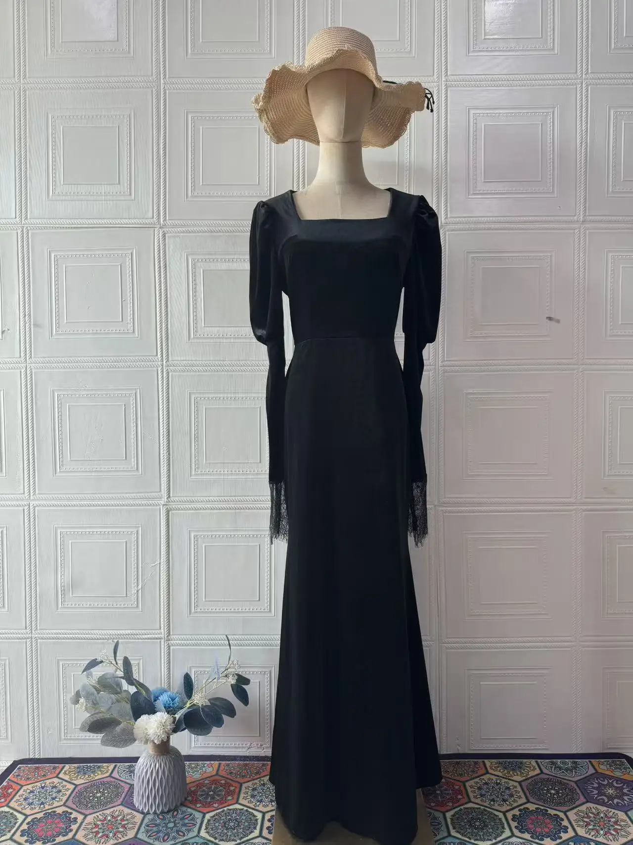 Court Princess Dress Elegant Vintage Long Sleeve Maxi Dress Dresses Spring Summer Evening Gown