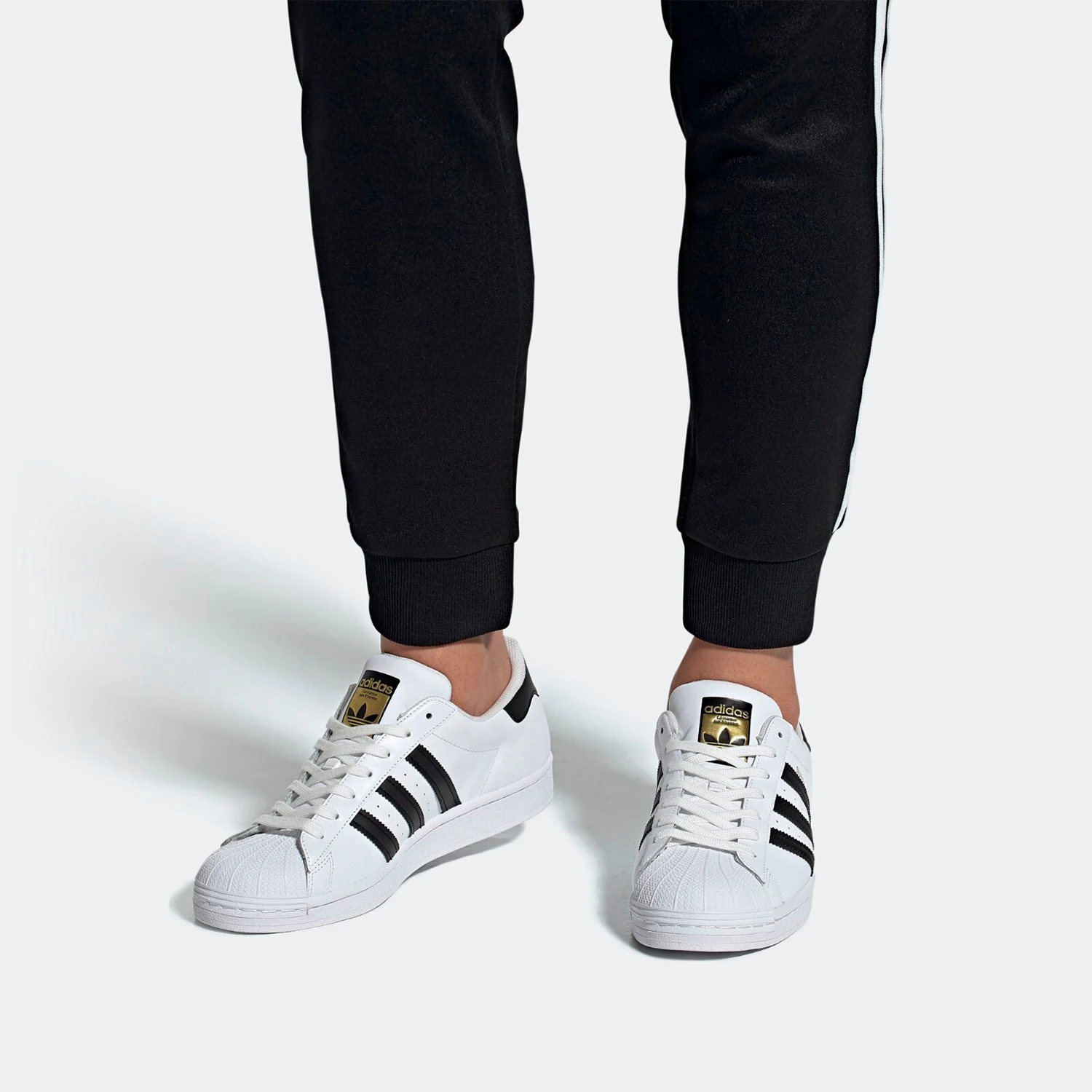 Adidas oficial genuino Superstar trébol zapatos de tabla casual para hombres y mujeres EG4958