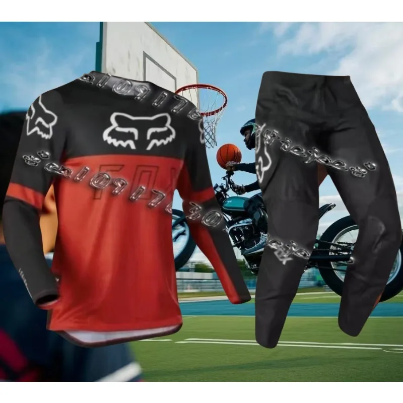 

Fox head downhill suit mountain bike cycling suit men's and women's suit moisture wicking off-road motorcycle racing suit