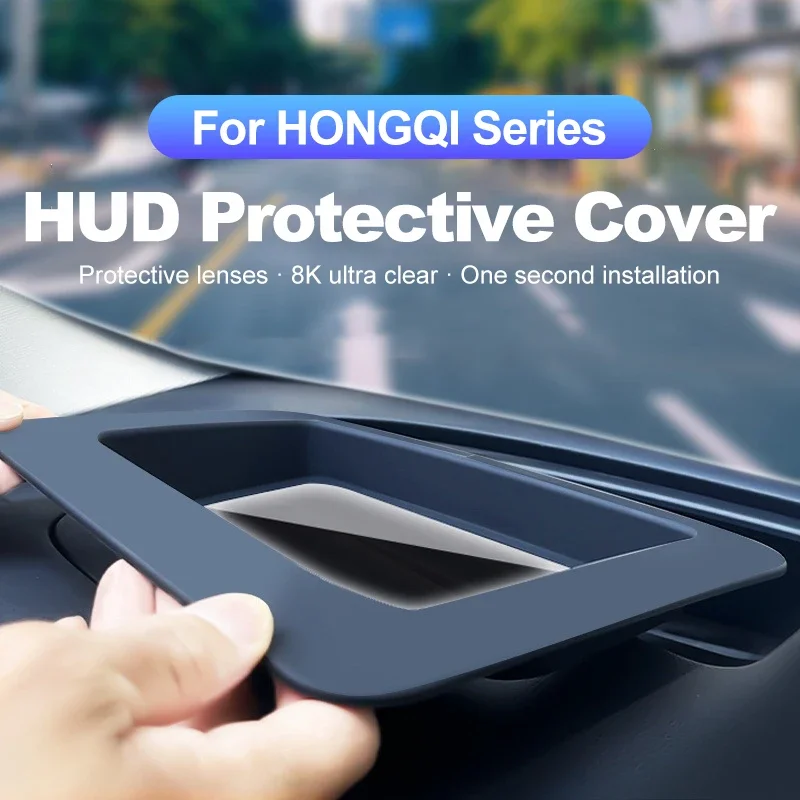 For HONGQI H5 HS5 2023-2024 H9 2020-2023Car HUD Display Protective Cover Reflective Projection Screen Dustproof Auto Accessories