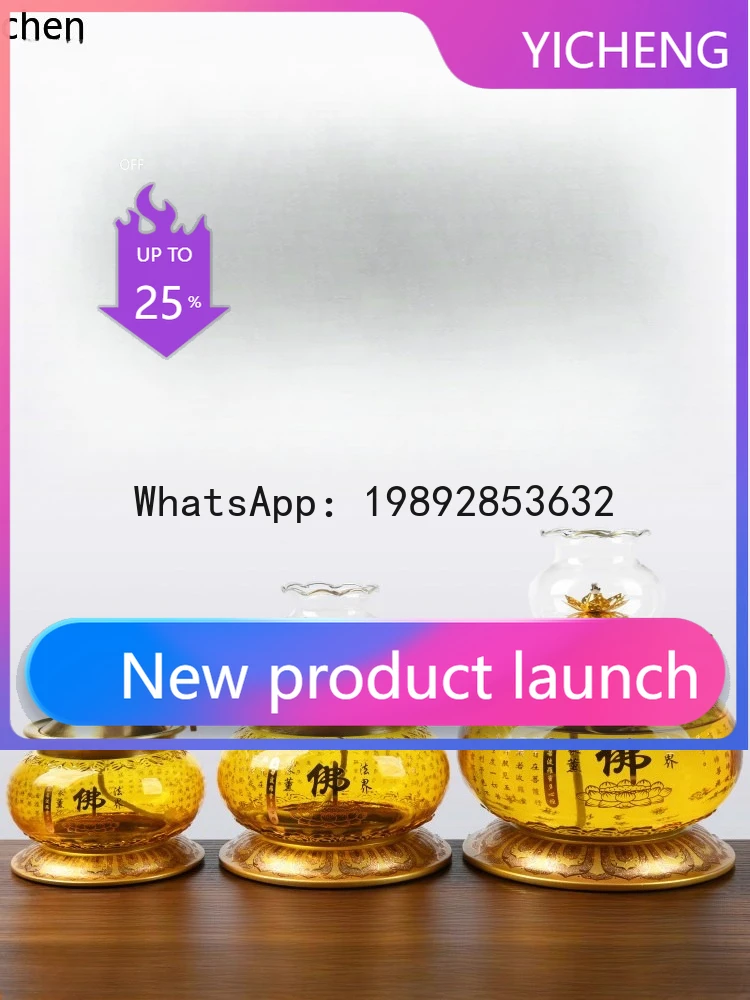 

ZF god of wealth, bring in wealth and treasure, windproof lamp for worship in front of buddha, buttery long ornaments