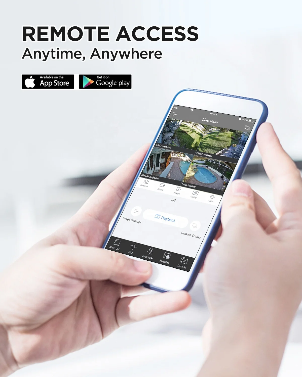 4COVR 4K 8 Channel H.265 PoE Network Video Recorder 8CH NVR 2TB HDD 4MP/5MP/6MP/8MP IP Camera Recording AI People Remote Access