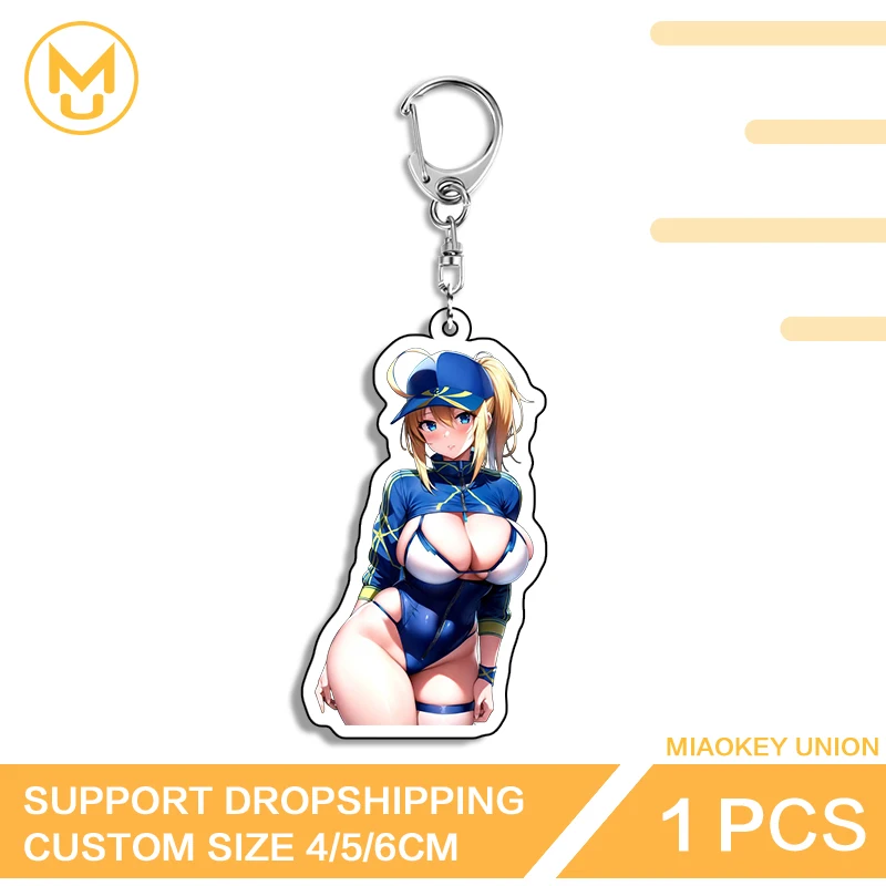 Arturia Pendragon Alluring Bikini Double Sided Keyring Unique Eye Catching Cosplay Props Suitable For Toys Hobbies Gifts