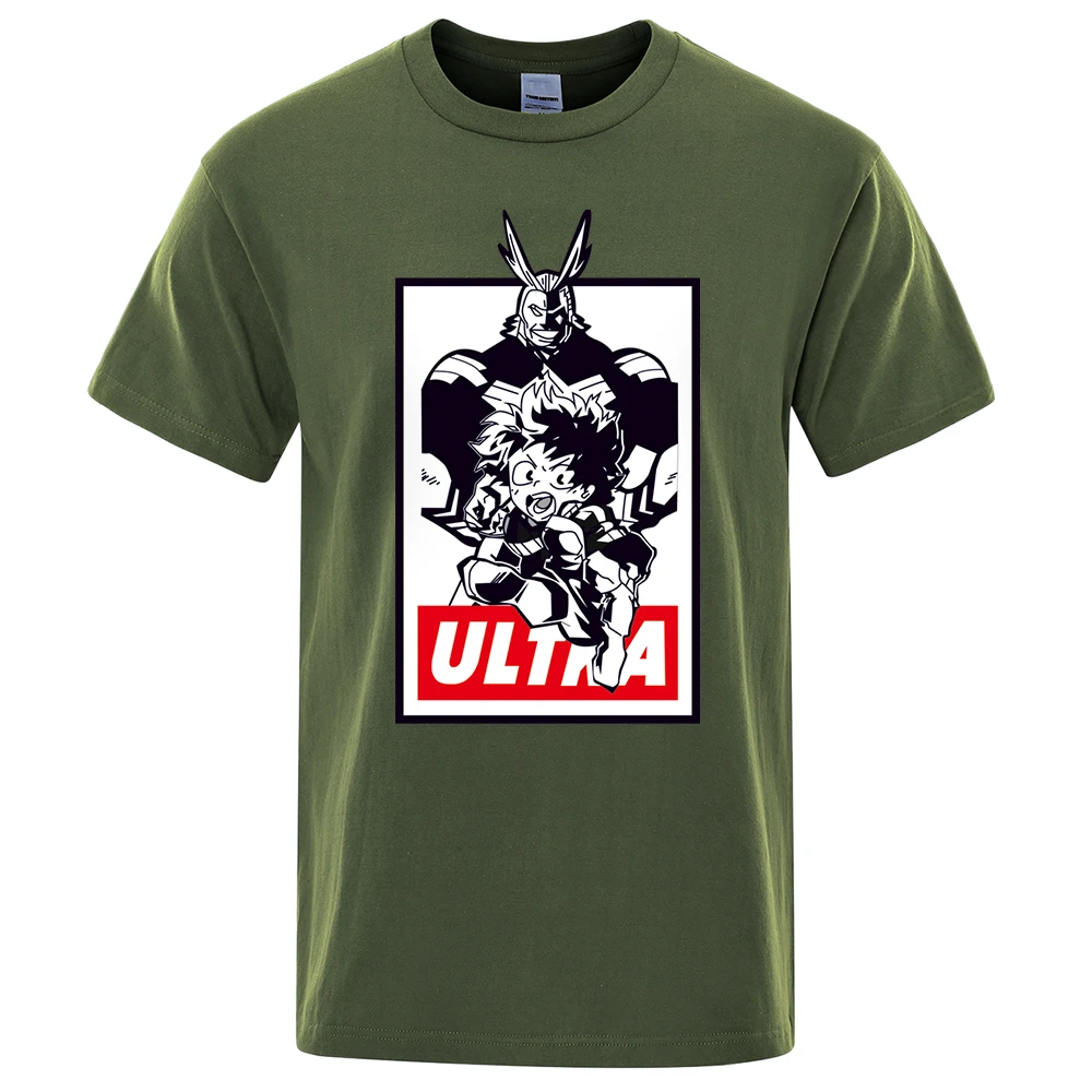 My Hero Academia All Might Midoriya Izuku T-Shirt Men Leisure Boku No Hero Anime Man Tshirts Summer Casual Tops Male Tee Shirt