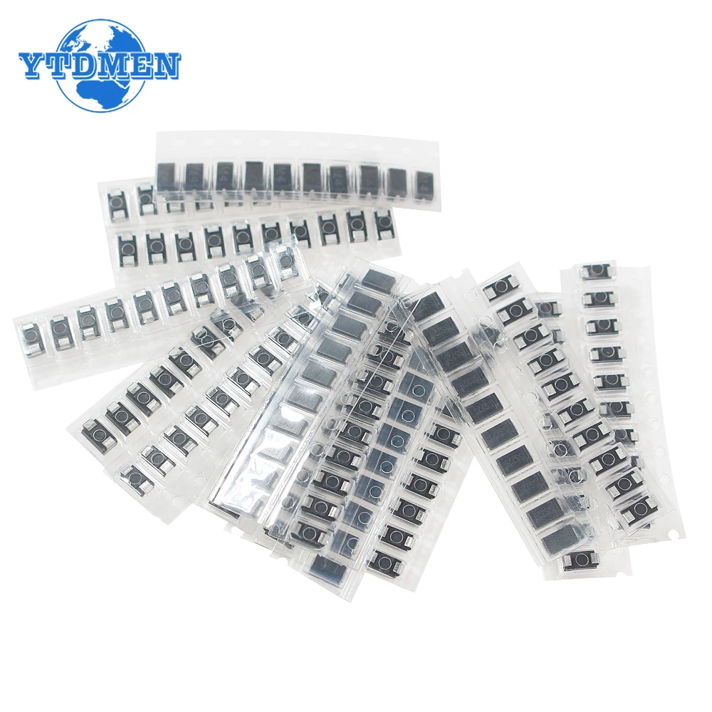 200PCS SMD Rectifier Diode M1 M4 M7 SS14 SS24 RS1M US1M SS34 SS36 SS26 RS2M SS110 SS220 SS210 SS310 SS510 SS16 ES1J ES1D ES1M