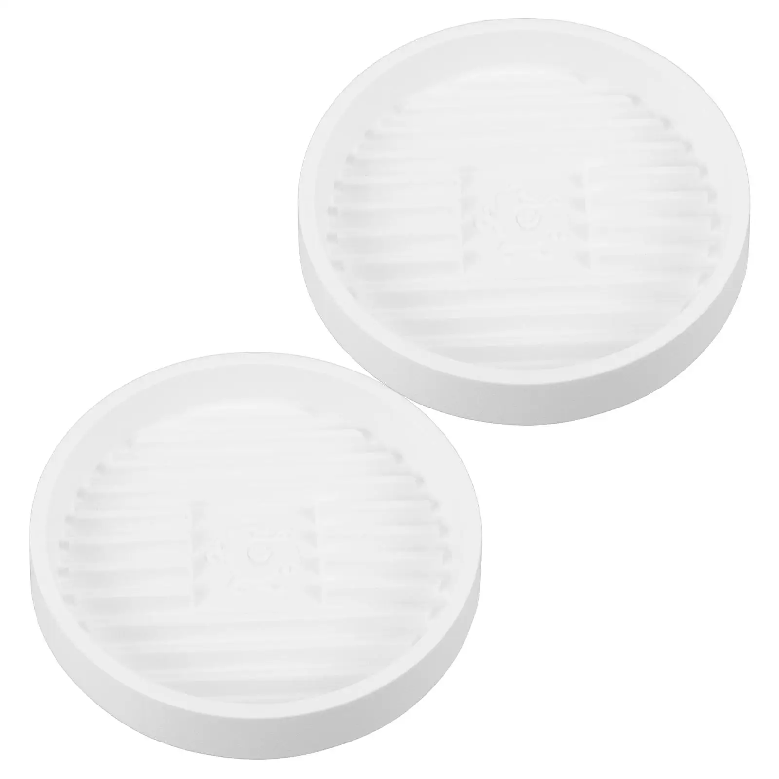 

2 Pcs Toilet Plunger Pad Plastic Plant Trays Flowerpot Saucer Bathroom Accessories Round Dry Mat Planter Drainage Water Holder