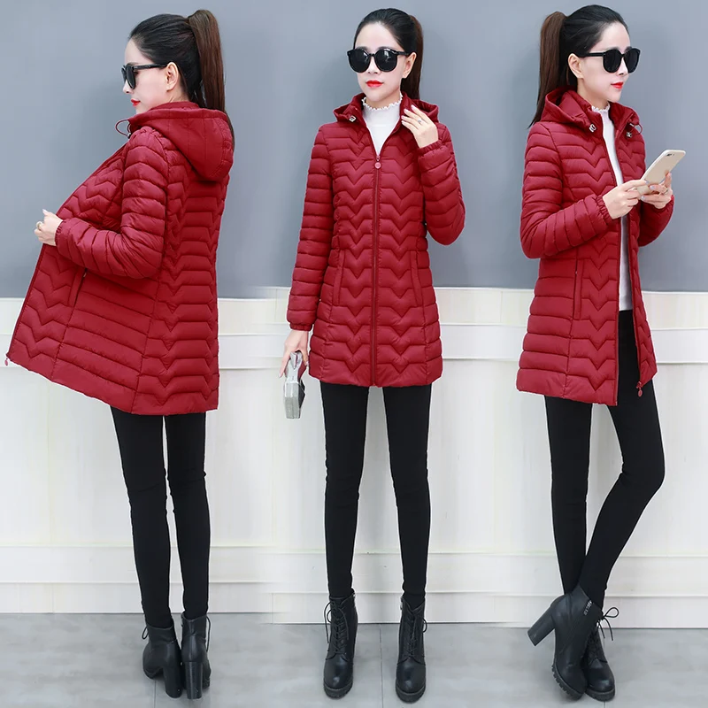 Jackets Parkas Thick Women's Removable Hoods Streetwear Classic Winter Padded Clothes Coats