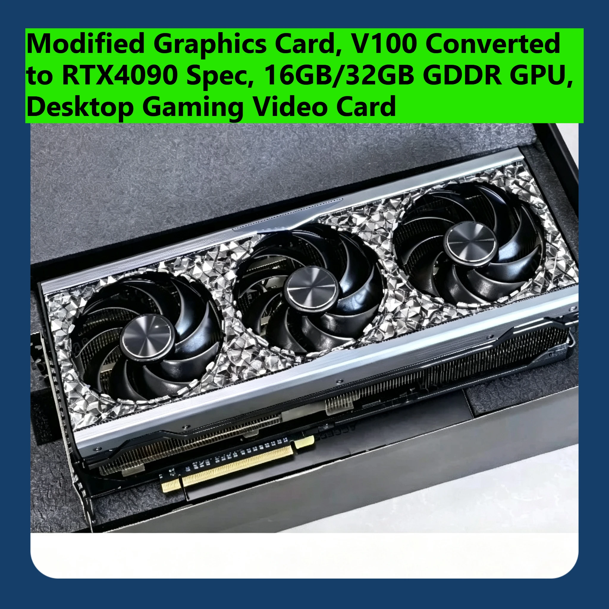 Desktop Gaming Gpu 32Gb - Видеокарта для настольных ПК V100, преобразованная