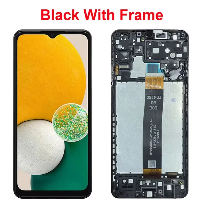 Para samsung galaxy a13 4g a137 display lcd sensor de tela toque digitador assembléia substituição 6.5 “a13 5g a136b lcd