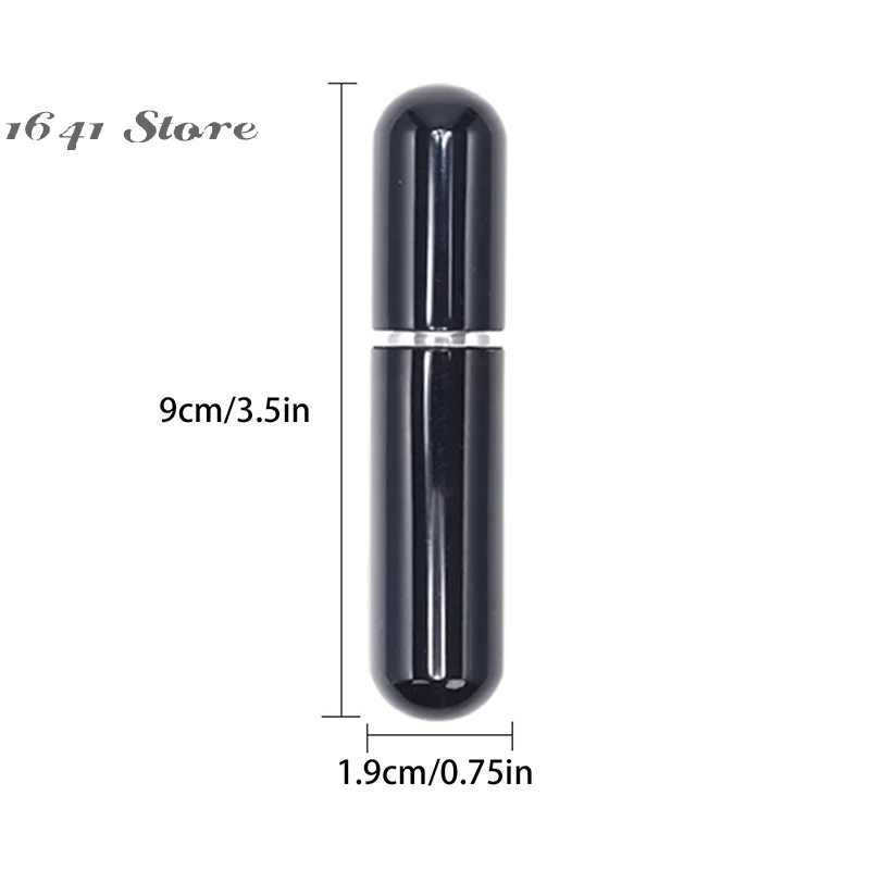 

（NEW）1pcs Nasal Inhalers For Essential Oils Aromatherapy Blank Aluminum Tubes 5ml Refillable Bottles With Replacement Wicks