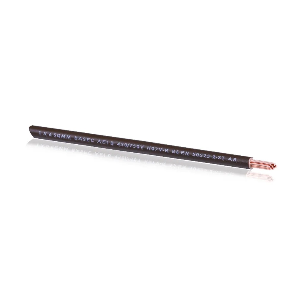 UK AEI 7-core single-strand pure copper 6 10 16 sqmm copper wire cable audio in-wall power cable