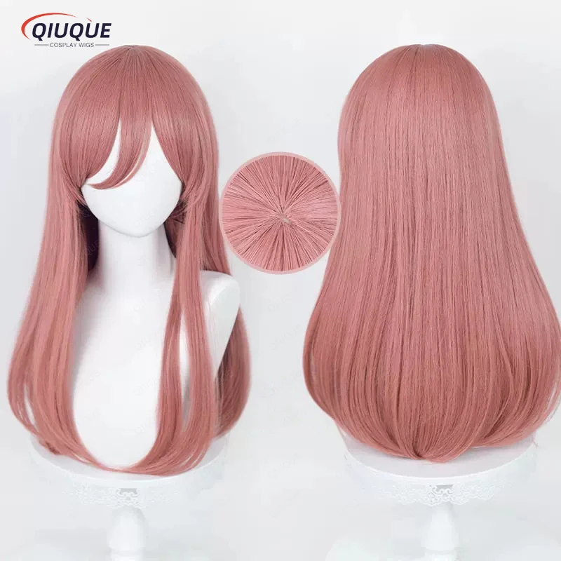 

Anime The Quintessential Quintuplets Nakano Miku Cosplay Wig Dark Pink Long Heat Resistant Synthetic Hair Anime Wigs + Wig Cap