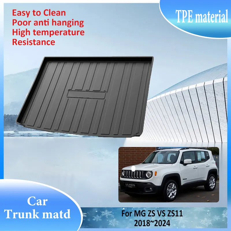 For Jeep Renegade 2015~2024 TPE Material Auto Trunk Mat Rear Cargo Liner Waterproof Protector Storage Pad Anti slip Accessories