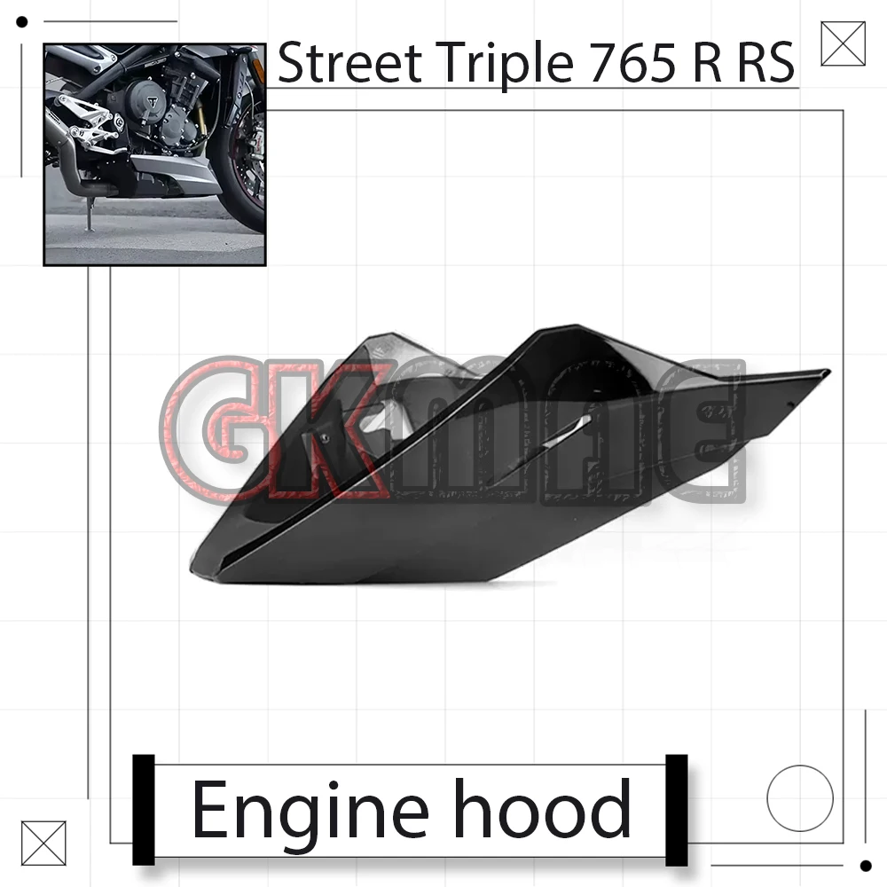 For Triumph Street Triple 765 R RS Motorcycle Modified Lower Spoiler Air Deflector Engine Belly Pan Bottom Crankcase Guard