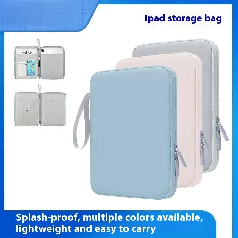 Minimalist Portable 12.9Inch Tablet Sleeve Waterproof Anti-Slip Case Compatible for iPad MacBook Pro Lenovo Shockproof PouchBags