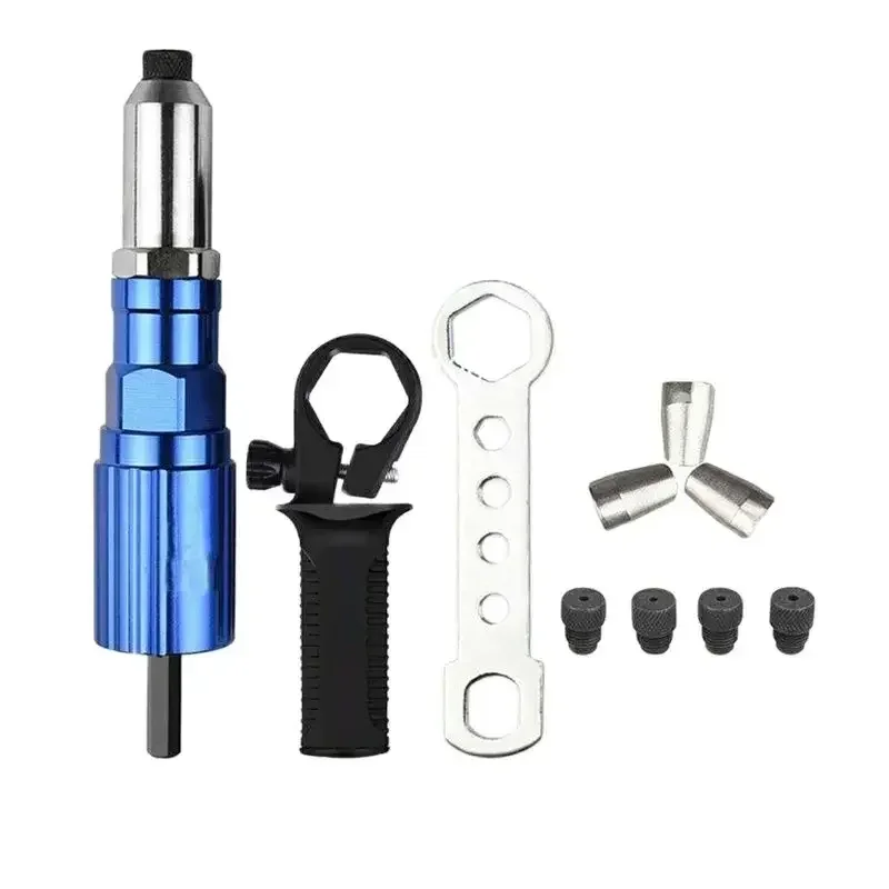 Electric Rivet Gun 2.4mm-4.8mm rivet nut gun drill adapter Cordless riveting tool Insert Nut Pull Rivet Tool
