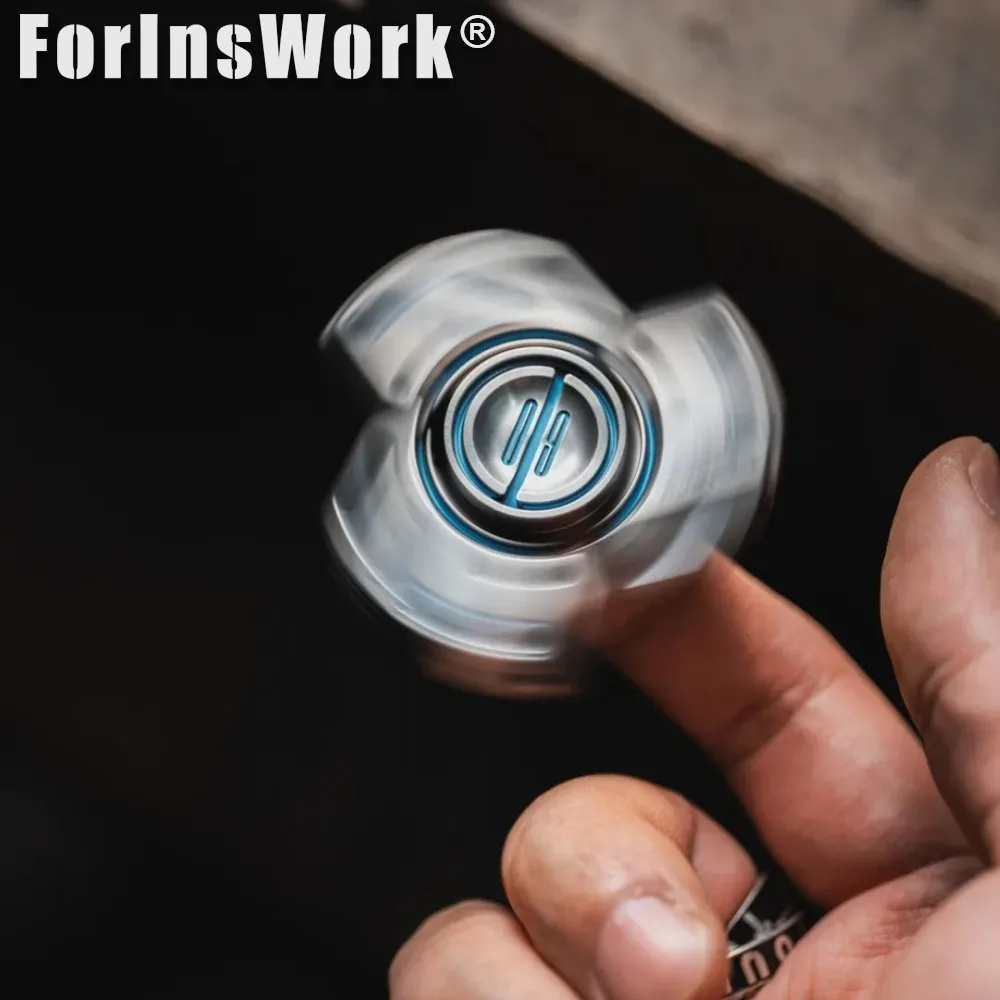 LAUTIE Bit09 티타늄 블루 피젯 스피너 기계식 스타일 스트레스 해소 장난감 무제한 사무실 책상 장치