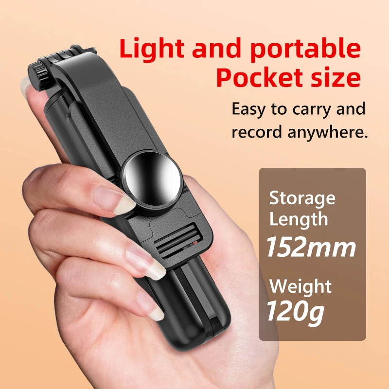 STTKGZD Portable Mini Selfie Stick Foldable Tripod Phone Stand Holder Support Wireless Bluetooth Remote Control Shutter Android