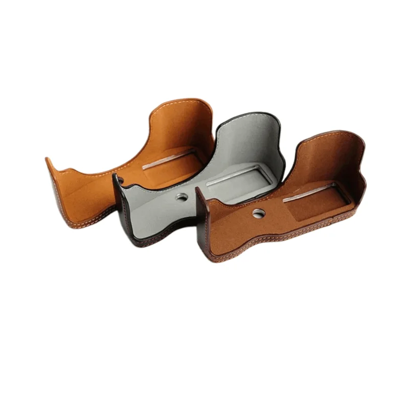 Bolsa de cámara de carga directa, Media Funda de cuero PU para Olympus E-PL7, EPL7, EPL8, E-PL8, EPL9, accesorios