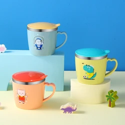 1pc 250ml/8.5oz Office Cup With Lid Handle Coffee Cup Hand Cup Milk Cup Gift Cup 304 Stainless Steel Mark Cup