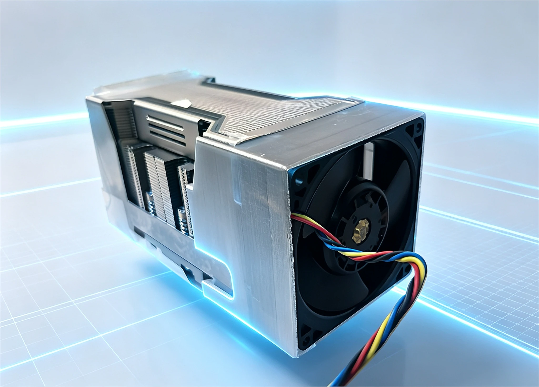 4U Cooling Fan Shroud for NVIDIA A100 NVLINK SXM4 Compute Card
