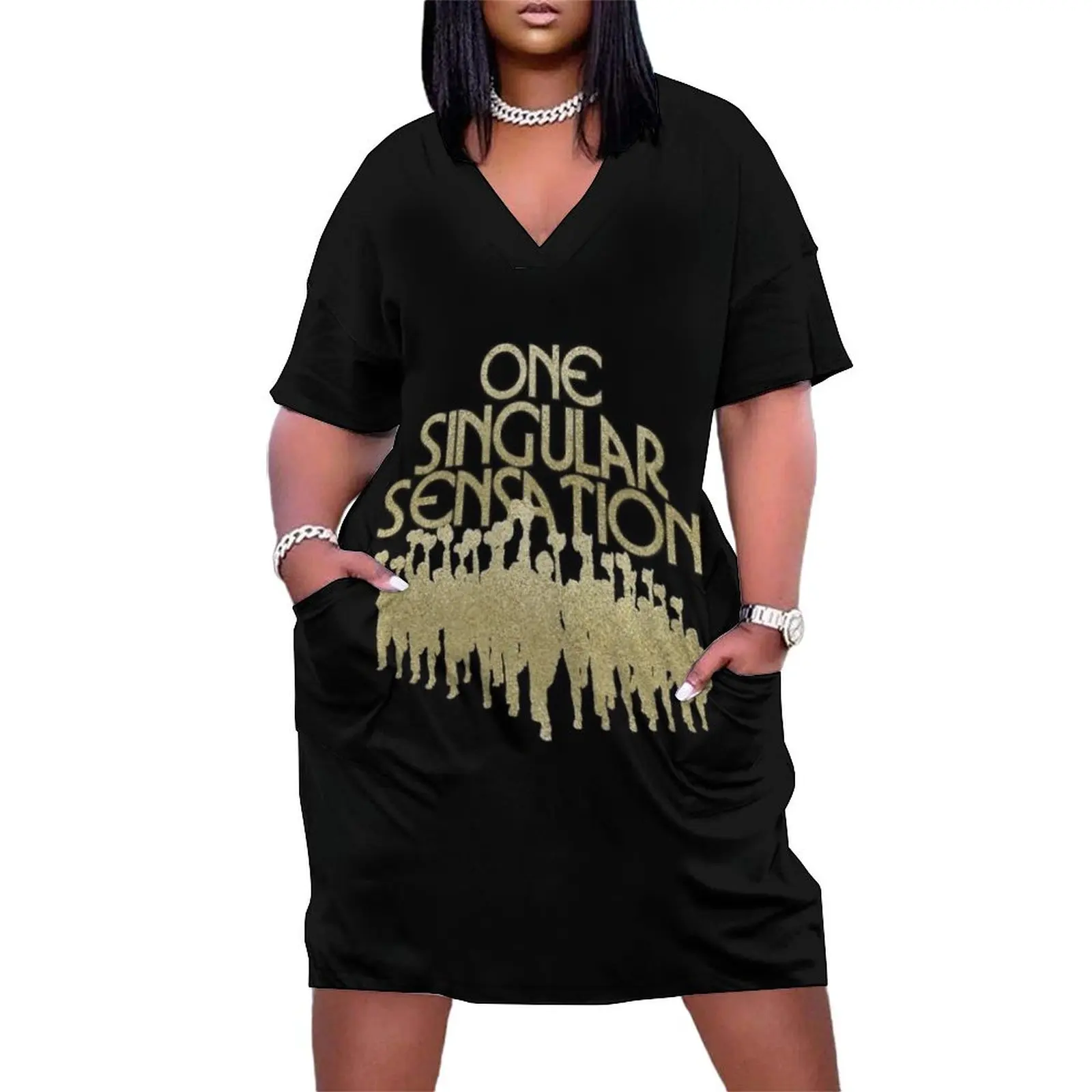 

One Singular Sensation A Chorus Line Loose Pocket Dress Party dresses for women birthday dress for women luxury 2025