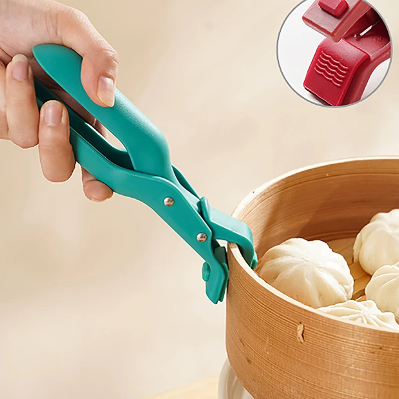 Guanti da forno anti-caduta in silicone a forma di cartone animato, vassoio resistente al calore e clip portapiatti, adatti per barbecue e cucina