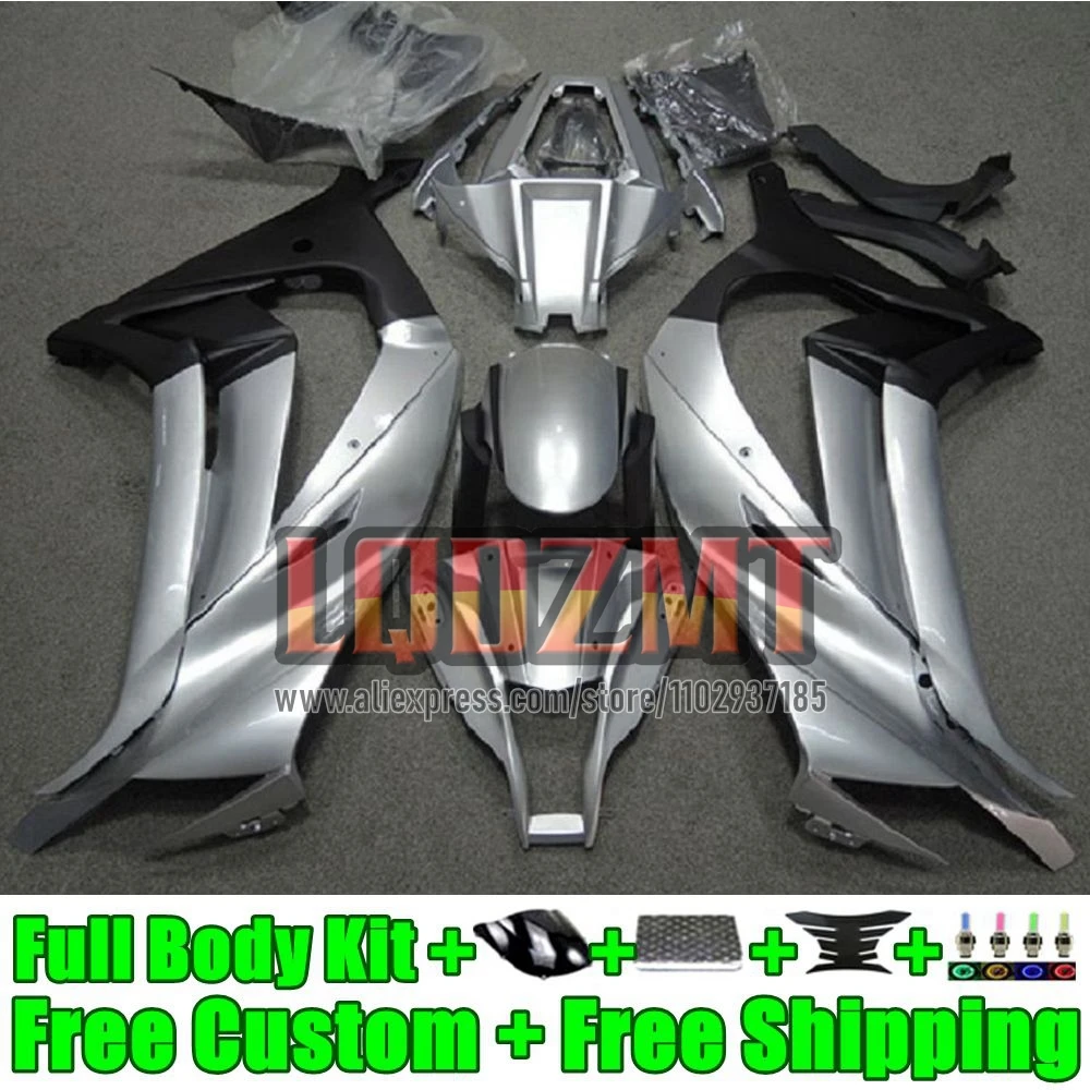 Injection silver stock Fairing For KAWASAKI NINJA ZX 10R 1000 52No.21 ZX10R 2011 2012 2013 2014 2015 ZX-10R 11 12 13 14 15 Frame