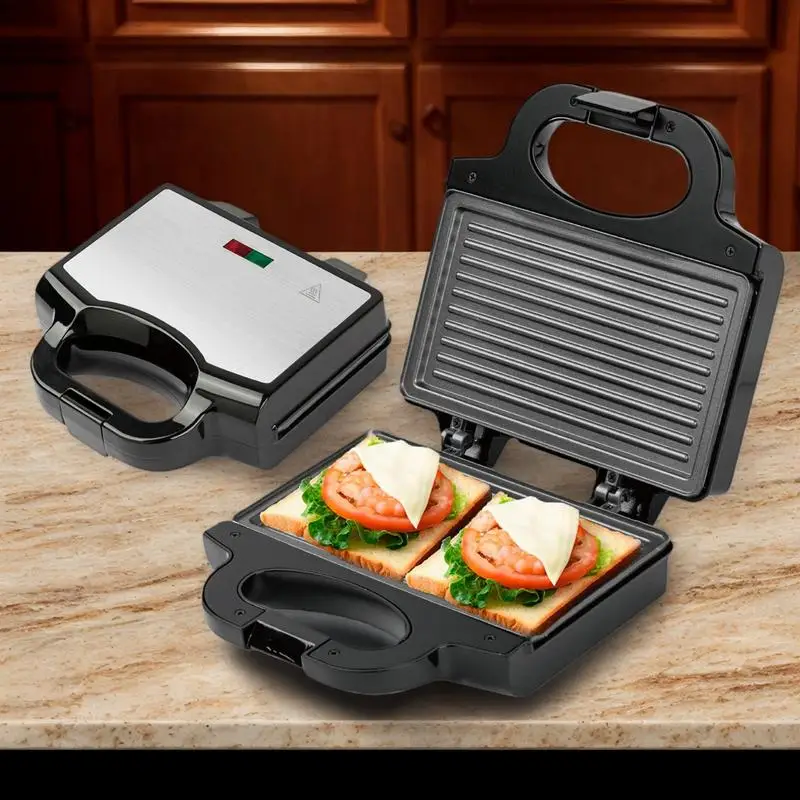 Sandwich Griller Press Non-Stick Grilled Cheese Toaster Sandwich Maker Press Portable Panini Maker Grill Cheese Sandwich Maker