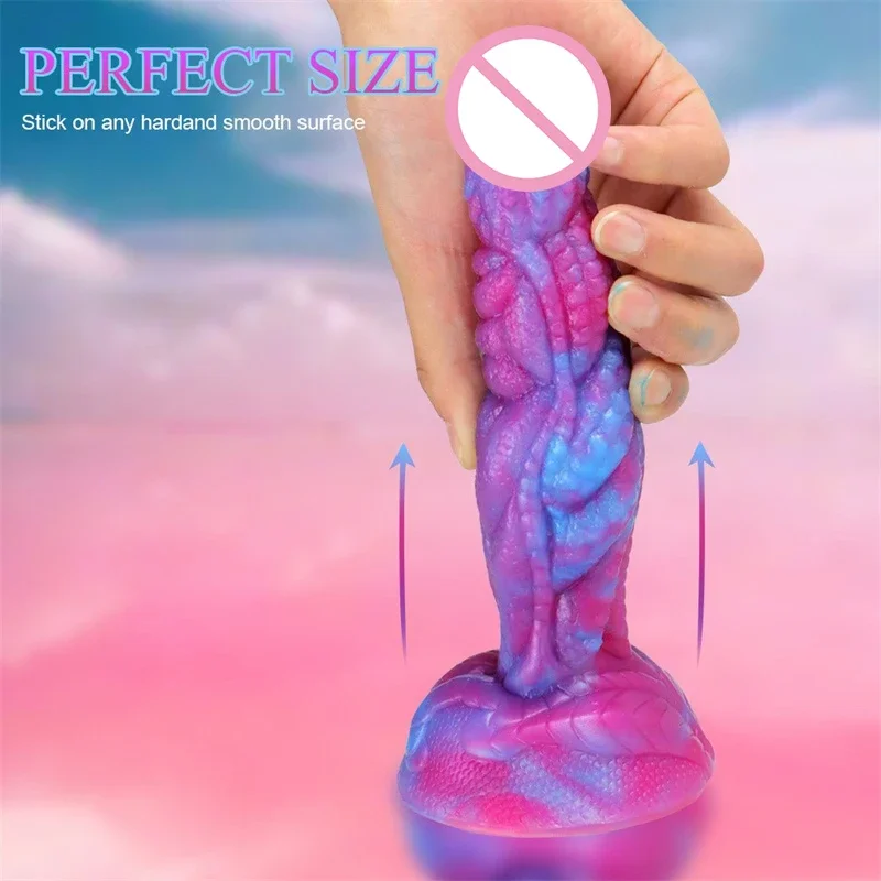 Libido Dildo Longo para Mama Artificial, Brinquedos Vaginais Bola, Morango e Algemas, Pênis Artificial, Marido e Peito, Libido