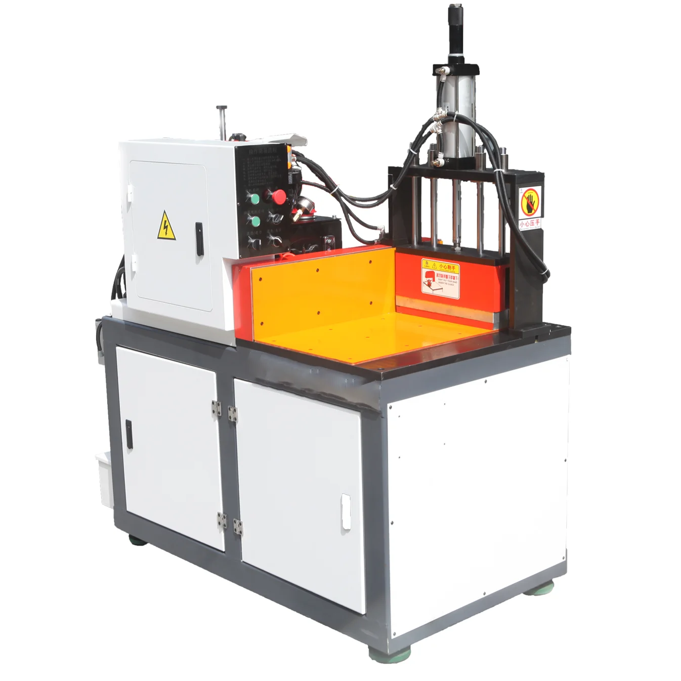 

Гидравлический полуавтоматический станок для поперечной резки JR-455Y с углом 45 градусов, безопасная работа, без заусенцев