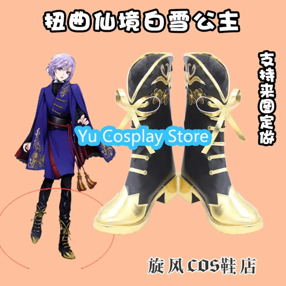 

Yu Косплей Магазин Twisted Wonderland Rook Hunt Белоснежка Обувь для косплея Аниме Игры Ролевая обувь Сапоги Хэллоуин Вечеринка