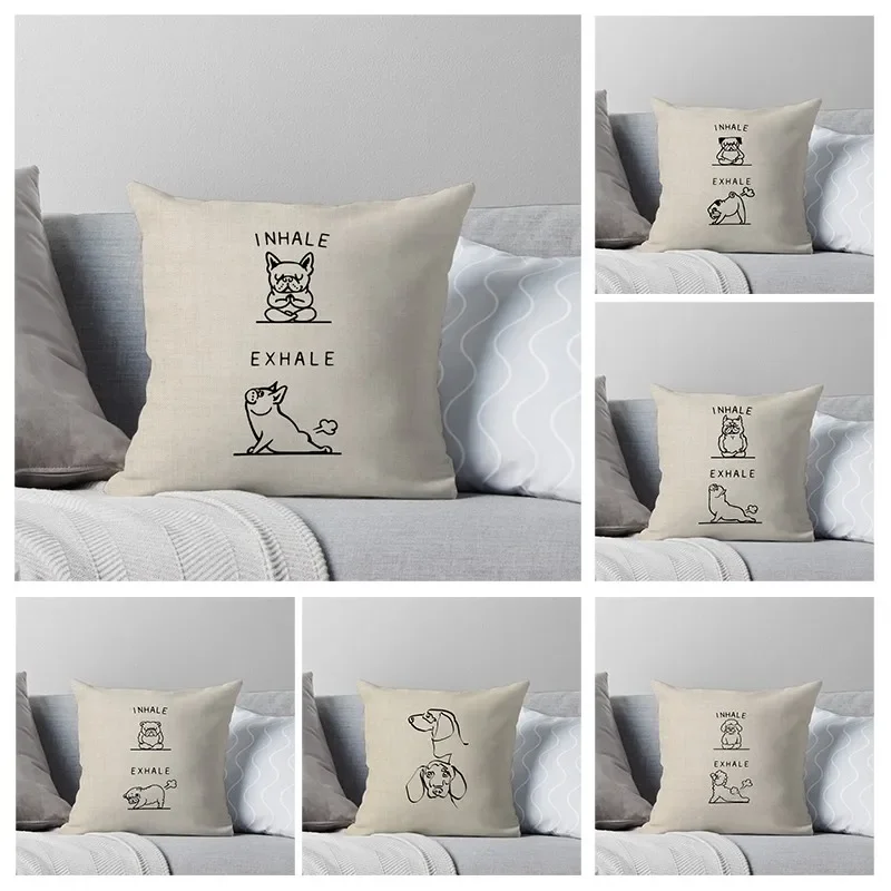 House Decorative Home Pillowcase for sofa Cushion Cover 45*45 Nordic 40*40cm 40x40cm black grey 50x50 60x60 Living Room abstract