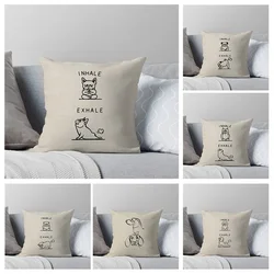 House Decorative Home Pillowcase for sofa Cushion Cover 45*45 Nordic 40*40cm 40x40cm black grey 50x50 60x60 Living Room abstract