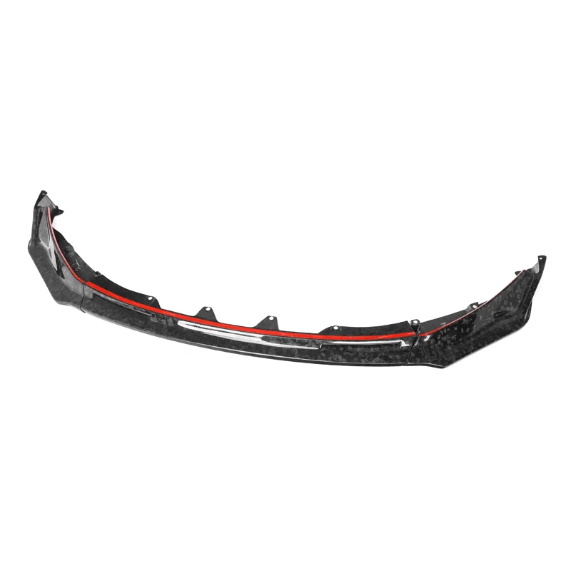 V Style Pure Forged Carbon Fiber Front Bumper Spoiler Lip For BMW G80 G82 G83 M3 M4 2021+ Front Bumper Lip